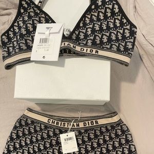 Dior bra and shorts set